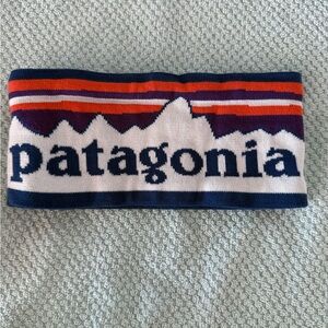 Patagonia Blue and Orange Logo Headband
